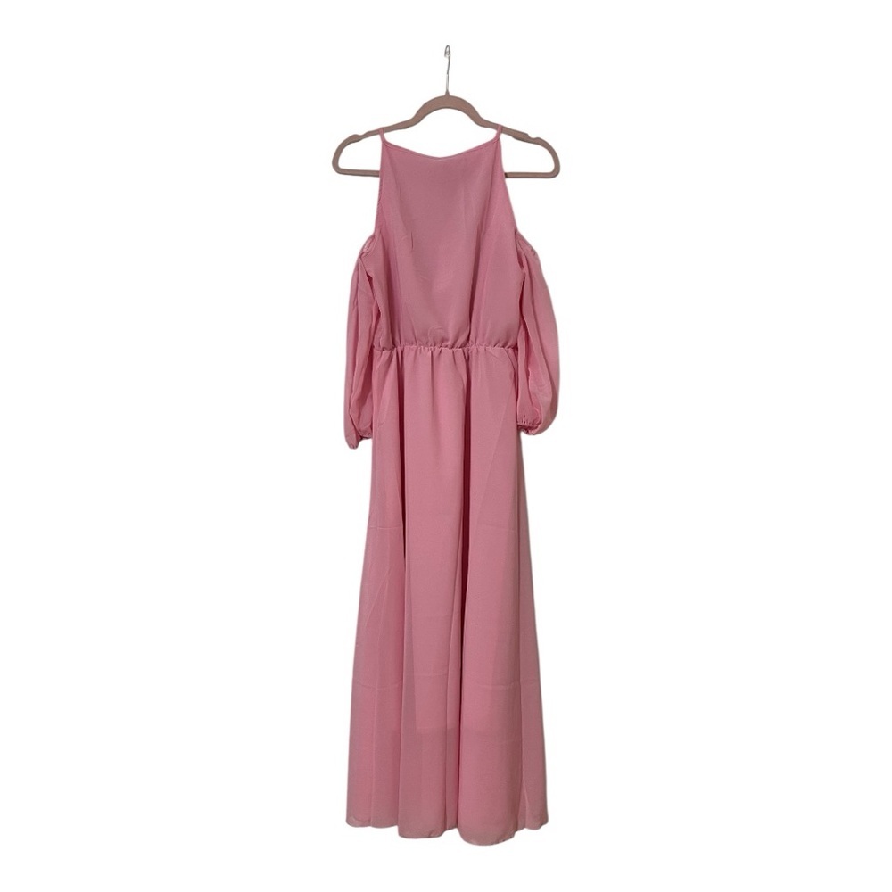 ❤️3/$15 NWT Afibi Pink Maxi Dress- Size Small - Picture 2 of 5